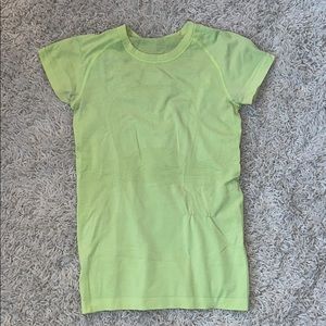Neon Lululemon Workout Tee